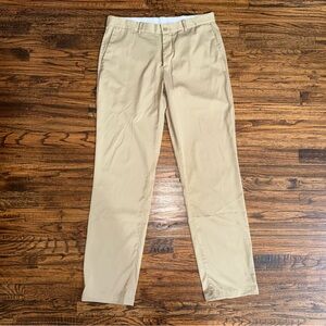 Nike Golf Dri-Fit Victory Standard Fit Golf Pants Khaki Beige Size 33x34